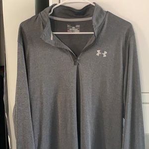 Mens Large 1/4 Zip Under Armor Fleece